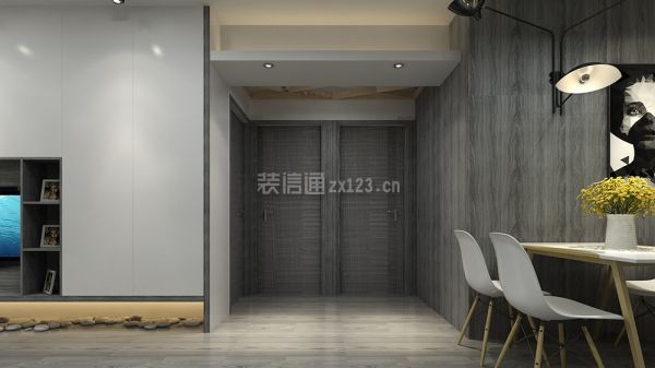广州合正锦园130平米现代简约三居室装修设计案例