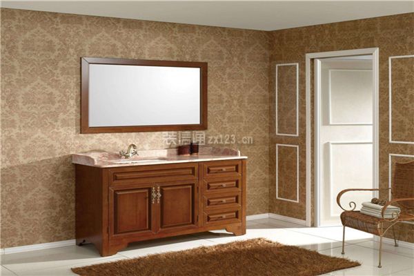 高级橡木材质浴室柜