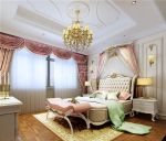 200平别墅新古典风格粉色儿童房设计