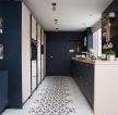 2023高级厨房橱柜蓝色装饰设计
