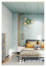 驿山高尔夫442㎡新中式卧室装修案例