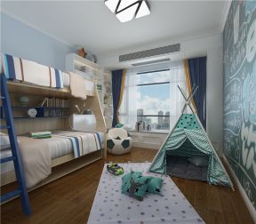 方直珑湖湾163平米中式风格儿童房装修效果图