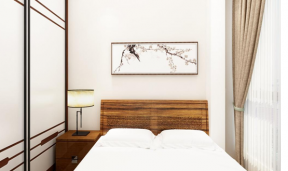 新景豪庭100平米中式风格卧室装修案例