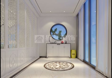 胡湾里420平米别墅新中式风格装修效果图