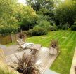 家庭庭院绿化草坪设计装修效果图
