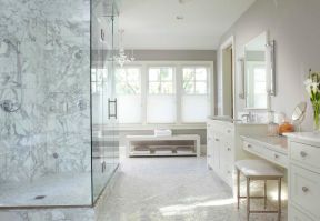 卫生间浴室玻璃 2020卫生间浴室柜装修图片