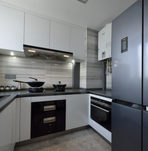 东安新苑102平米现代简约风格厨房装修案例