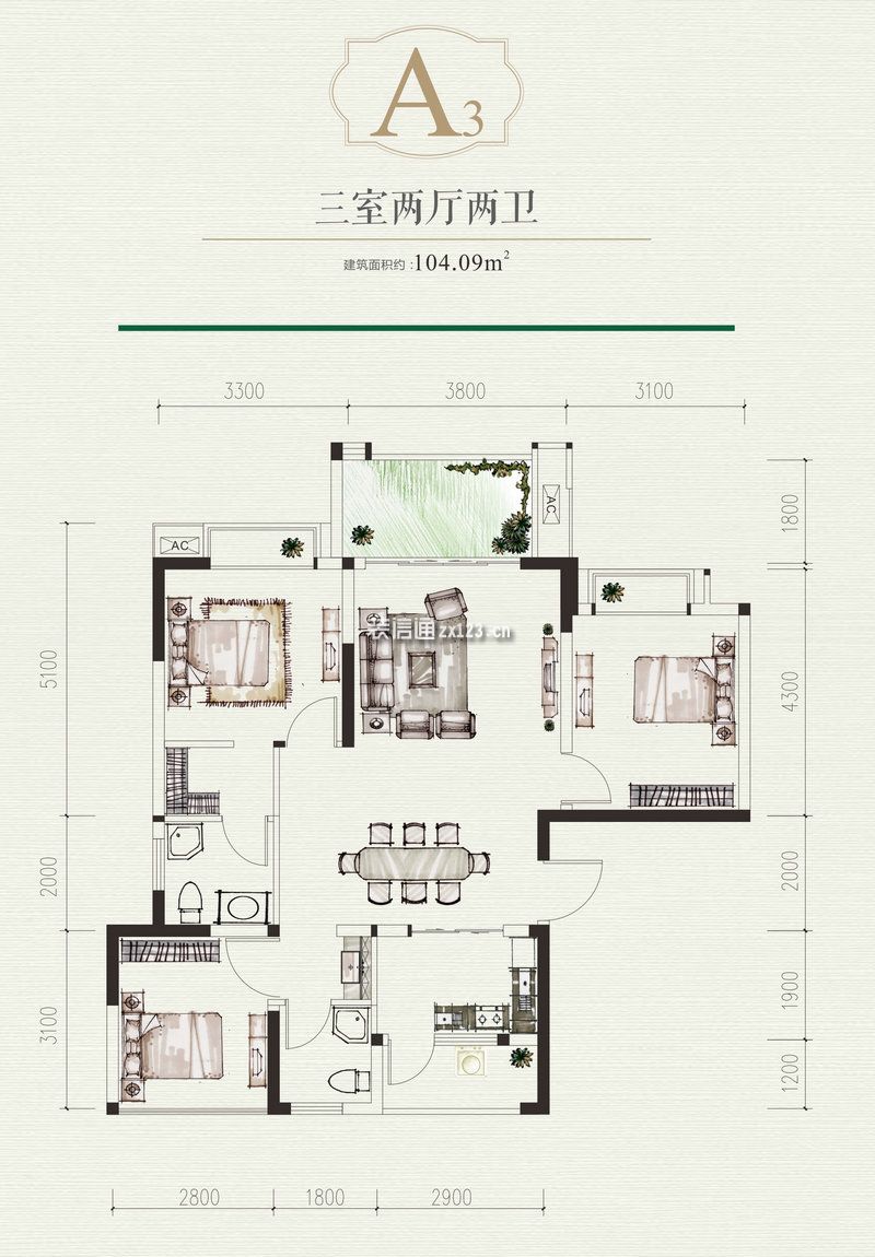 18°森林户型图