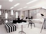 时尚黑白现代风格客厅装修设计图片