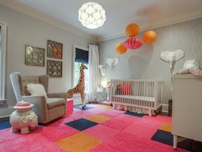 儿童房室内地毯整体装饰布置图片