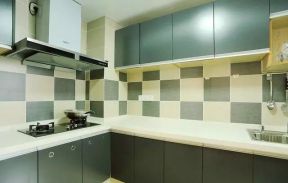 北欧简约风格103平米二居厨房橱柜设计图片