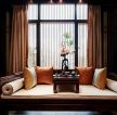 中式家庭茶室明清沙发造型装修效果图