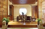 中式家庭茶室整体装修效果图