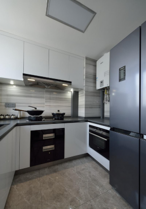东安新苑102平米三室现代简约风格厨房装修案例