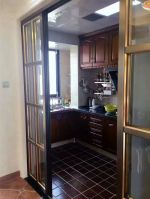 湘熙水郡110平米三居室美式风格厨房装修效果图