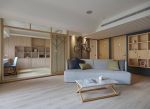 日式简约风格120平米四居客厅沙发设计图片