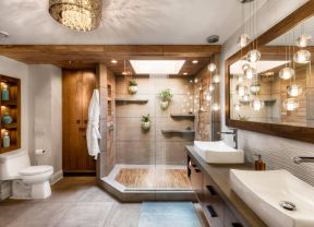 东南亚别墅大浴室装修设计图欣赏