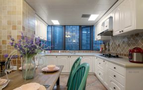 田园地中海风格120平二居厨房装修实景图片