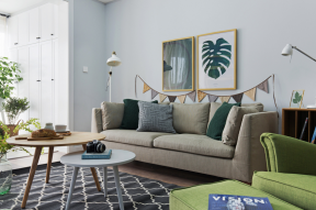 2023北欧风格三居室客厅沙发搭配设计图片