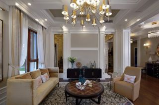 大房子客厅茶几装饰设计效果图片