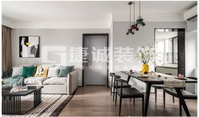 觀(guān)瀾華盛觀(guān)薈105㎡北歐餐廳效果圖