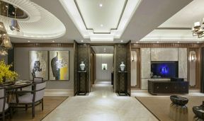 金洋奥澜135平米三居室中式风格过道装修效果图
