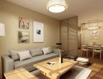 日式风格家居客厅沙发背景墙装饰图片