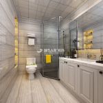 300平米简欧风格卫生间浴室柜设计图