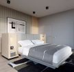 单身公寓精装卧室隐形门设计效果图