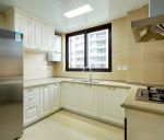 简约美式风格95平米三居厨房橱柜装修设计图片
