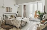 北欧风格单身公寓卧室精装效果图