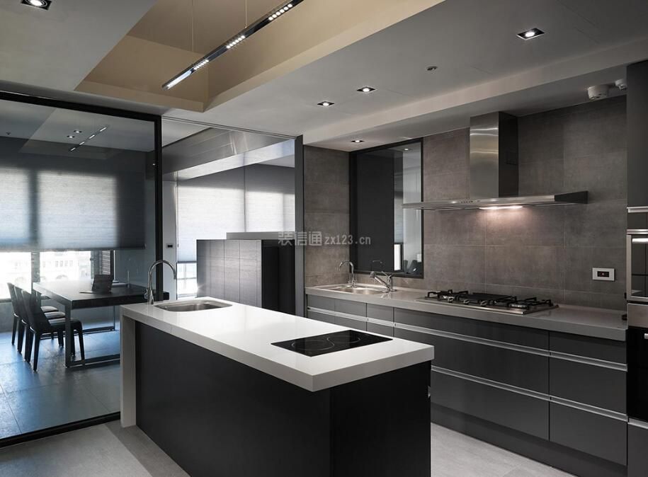 现代风格样板房厨房家装效果图大全