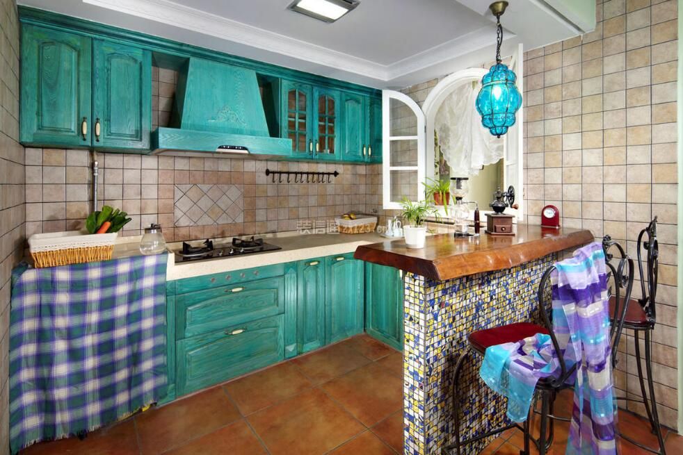 厨房橱柜颜色搭配设计家装效果图大全