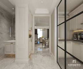 金地藝華年150平復(fù)式簡(jiǎn)約美式風(fēng)格一樓玄關(guān)設(shè)計(jì)