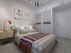 椰海滨江130㎡现代三居室卧室效果图