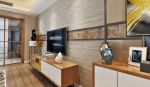 140平三居客厅电视墙简单装修设计