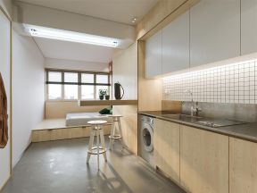 厨房卧室装修效果图 2020开放式厨房装修效果图小户型图片 