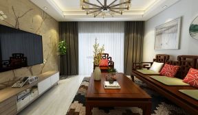 混搭客廳家裝效果圖 2020混搭客廳裝修設計圖片 