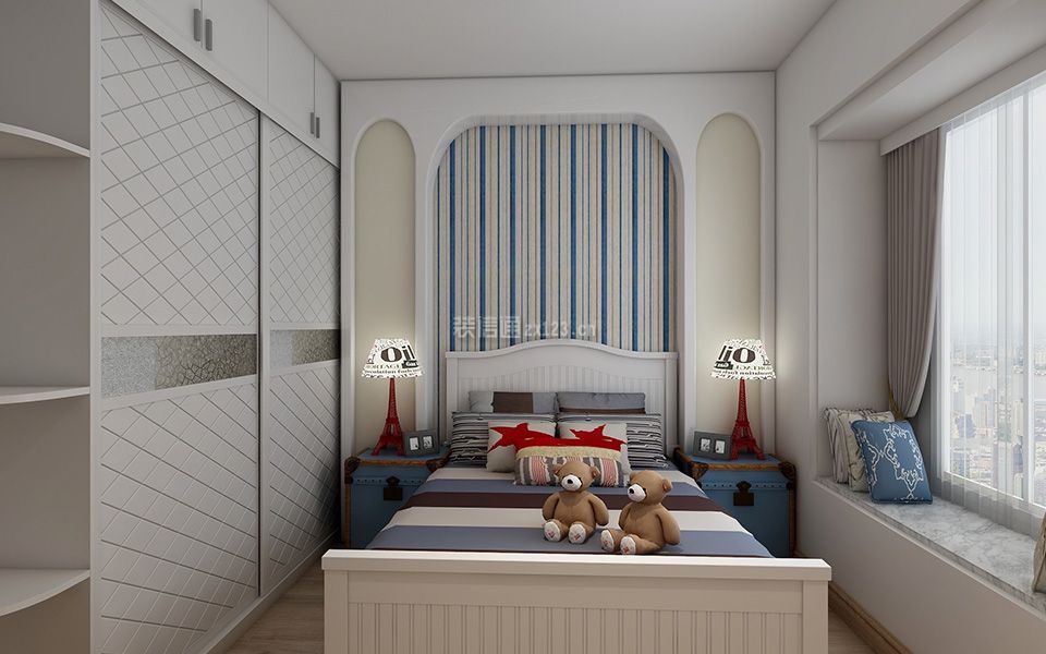 103平欧式创意儿童卧室设计图大全