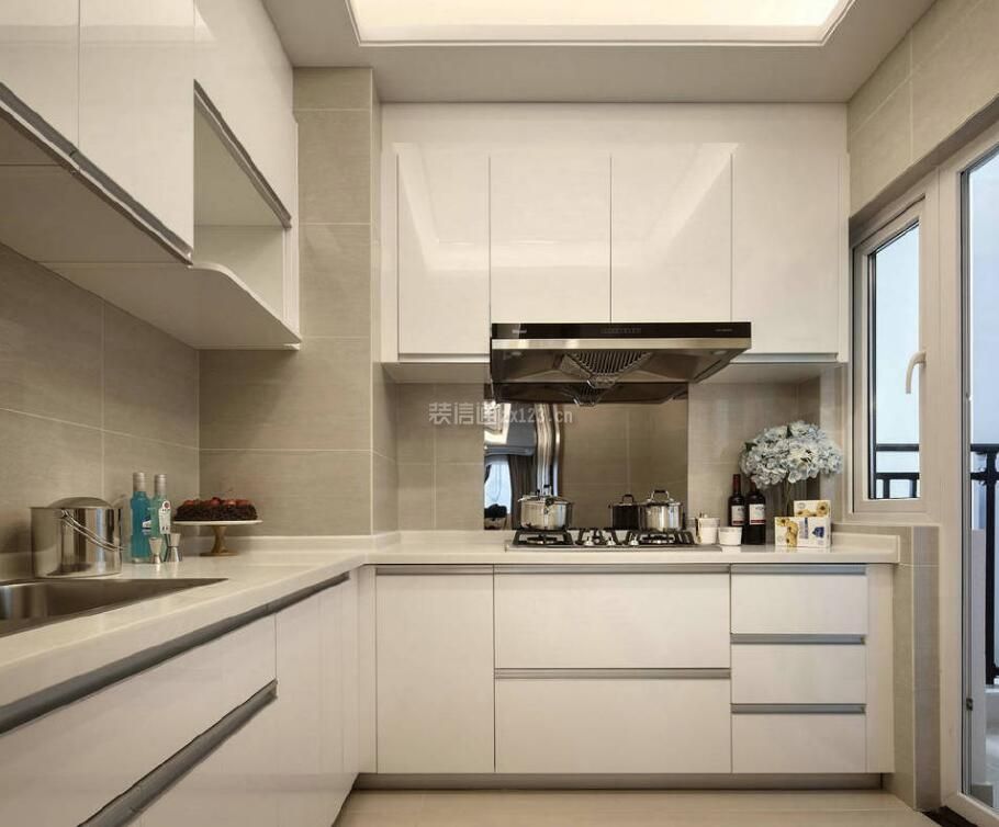 成都新房厨房白色简约装修效果图片