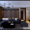 华都·金色兰庭139平米三居室现代简约风格客厅装修效果图