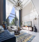 西山庭院260㎡别墅美式风格窗帘装修效果图