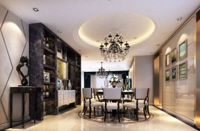 金科王府95㎡现代风格三居室餐厅效果图