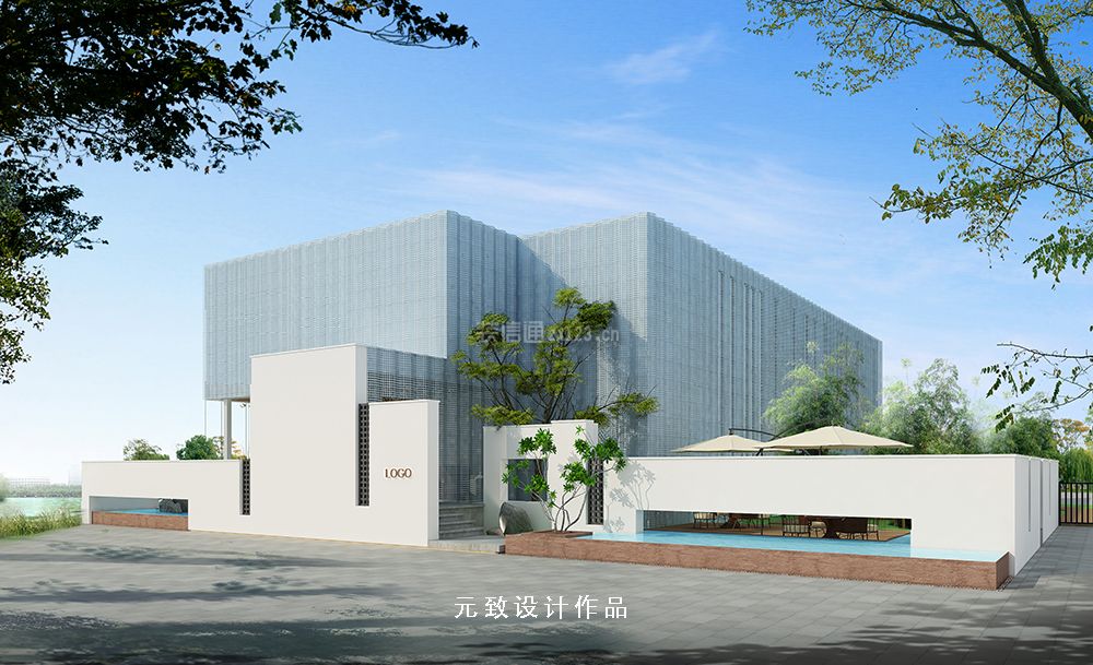 2023時尚大氣建筑外觀設(shè)計效果圖
