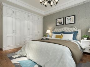 领秀庄园现代简约128平二居室卧室装修案例