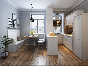 如意新世纪现代简约128平二居室厨房装修案例