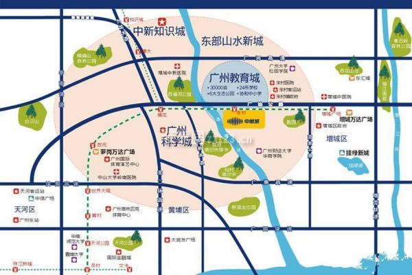 广州保利中航城交通图