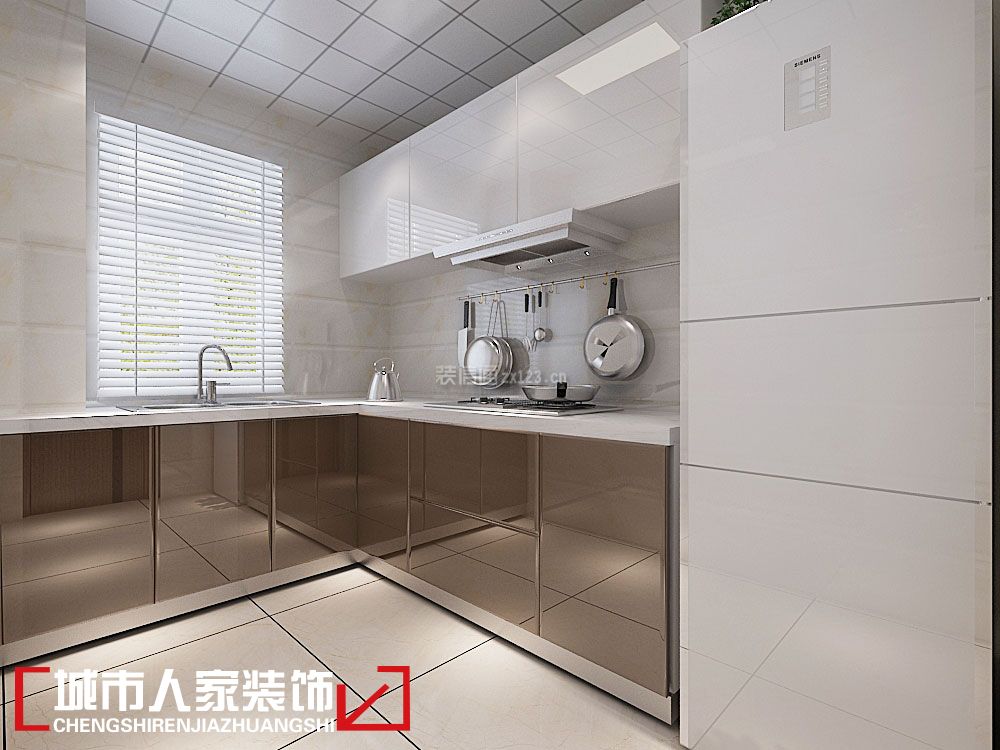 小户型现代风格厨房 2020现代风格厨房吊顶效果图 
