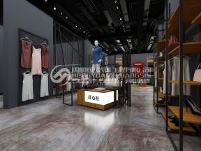 簡(jiǎn)約工業(yè)風(fēng)格350平米女士服裝店面室內(nèi)裝修效果圖