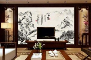 中式装修电视墙